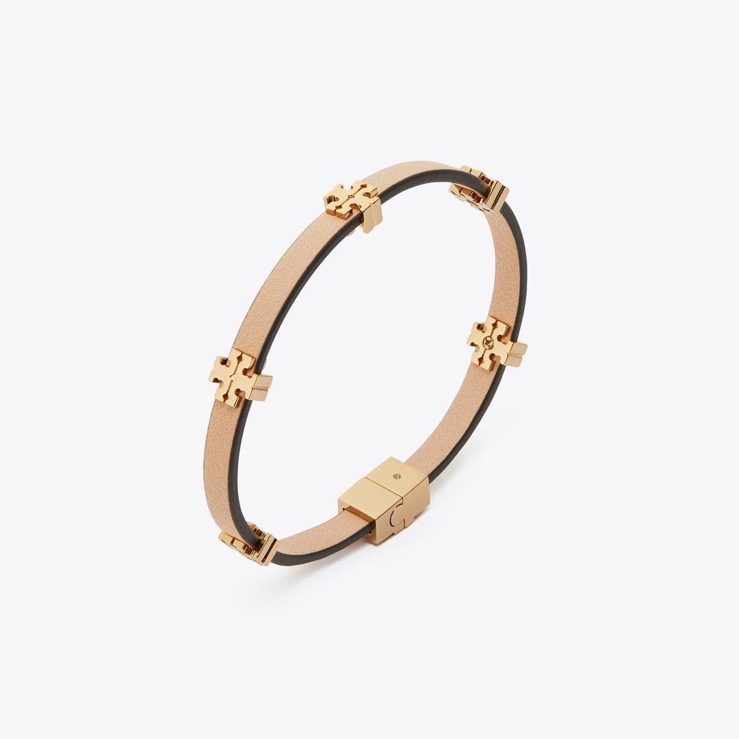 Tory Burch Icon Bio Bracelet Tory Gold / Classic Chestnut