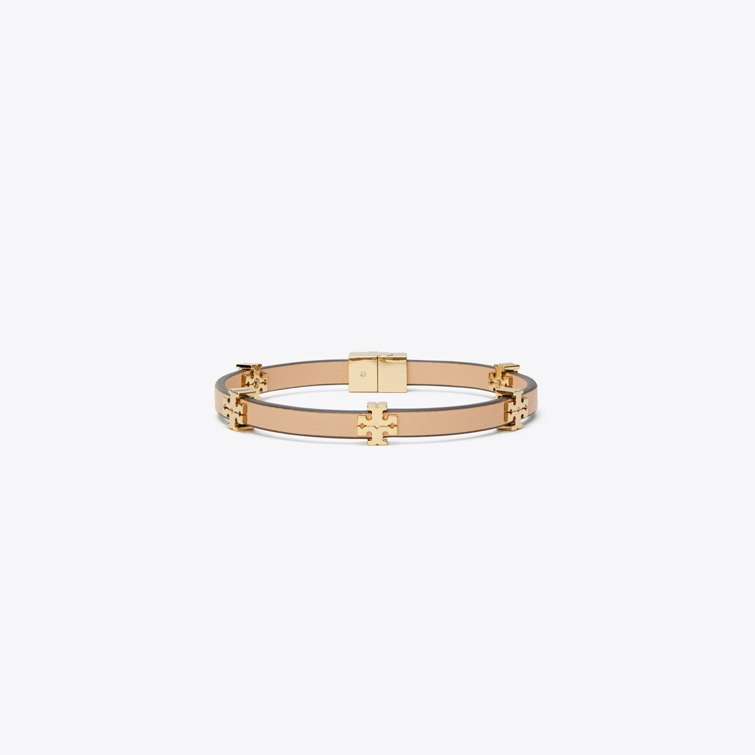 Tory Burch Icon Bio Bracelet Tory Gold / Classic Chestnut