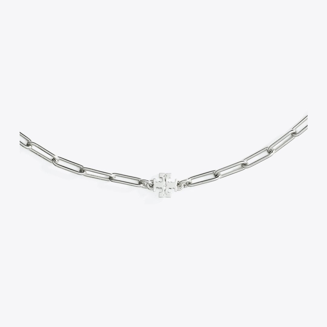 Tory Burch Icon Chain Necklace Tory Silver