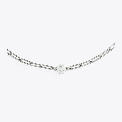Tory Burch Icon Chain Necklace Tory Silver