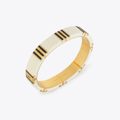 Tory Burch Icon Enamel Bracelet Tory Gold / New Ivory / BLACK