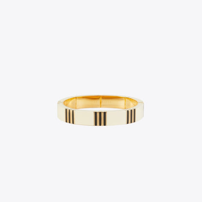 Tory Burch Icon Enamel Bracelet Tory Gold / New Ivory / BLACK