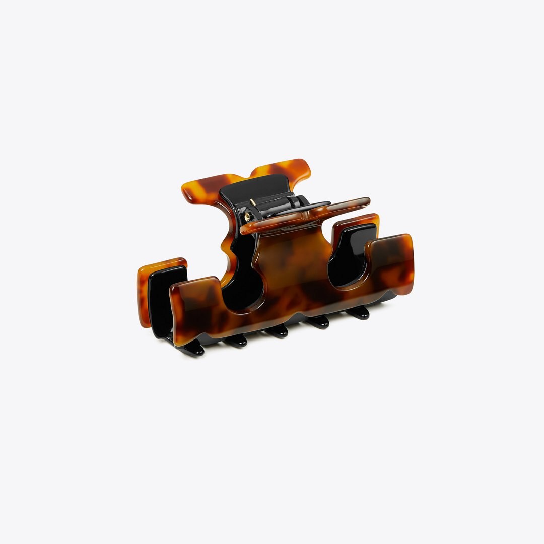 Tory Burch Icon Hair Clip Tortoise