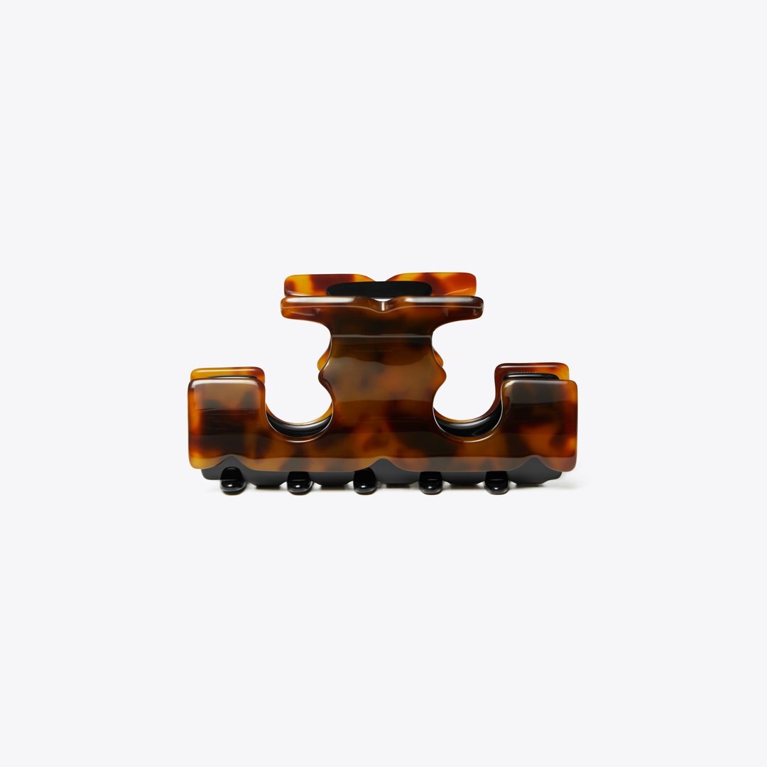Tory Burch Icon Hair Clip Tortoise