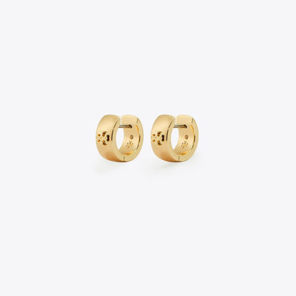 Tory Burch Icon Huggie Earrings Tory Gold