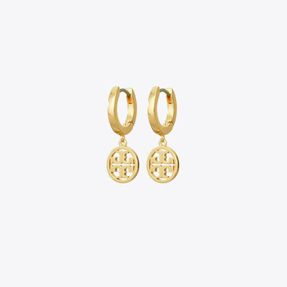 Tory Burch Icon Huggie Hoop Earrings Tory Gold