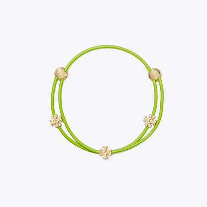 Tory Burch Icon Multi-Wrap Slider Bracelet Tory Gold / Green