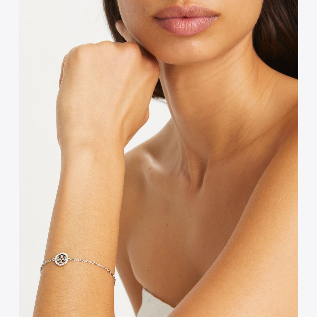 Tory Burch Icon Pav Chain Bracelet Tory Gold / Crystal