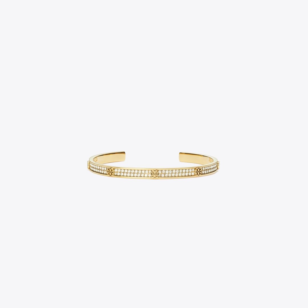 Tory Burch Icon Pav Cuff Tory Gold / Crystal