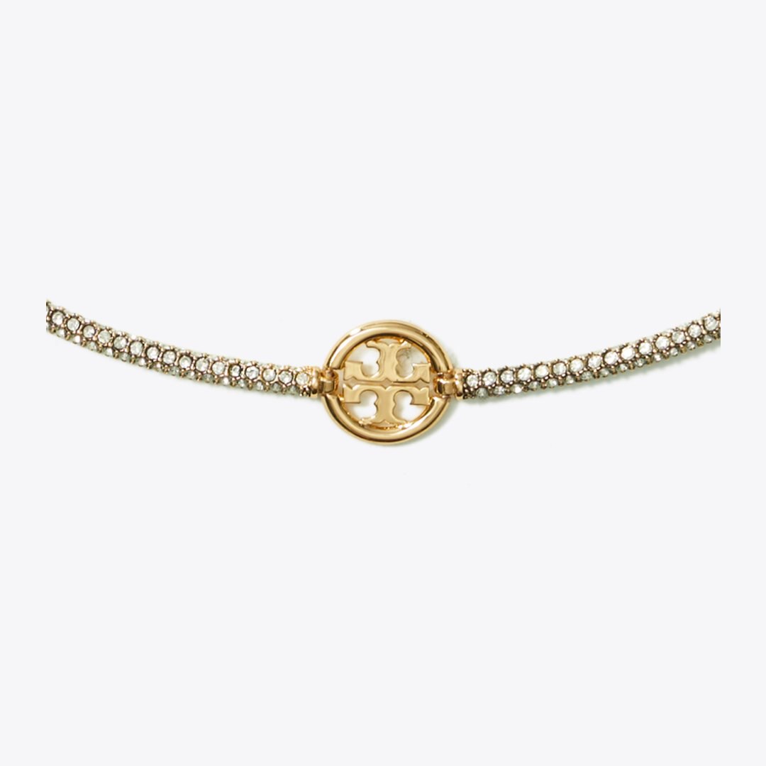 Tory Burch Icon Pav Necklace Tory Gold / Crystal