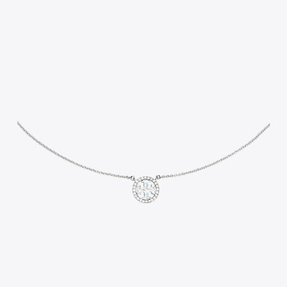 Tory Burch Icon Pav Pendant Necklace Tory Silver/Crystal