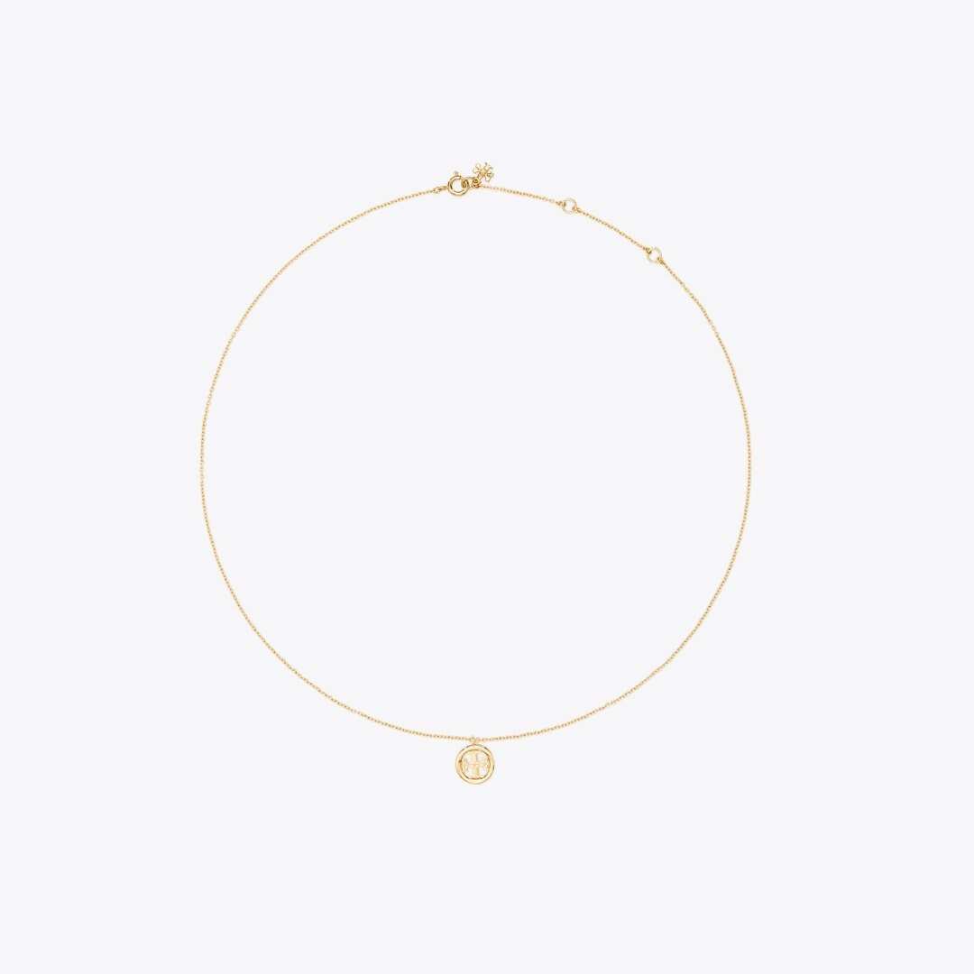 Tory Burch Icon Pendant Necklace Tory Gold