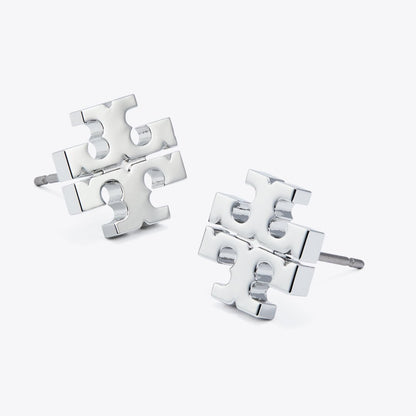 Tory Burch Icon Stud Earrings Tory Silver