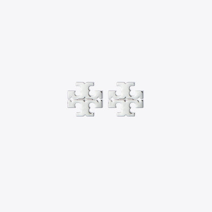 Tory Burch Icon Stud Earrings Tory Silver