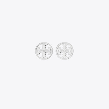 Tory Burch Icon Stud Earrings Tory Silver