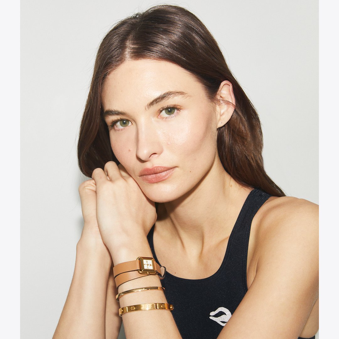 Tory Burch Icon Thin Bracelet Tory Gold