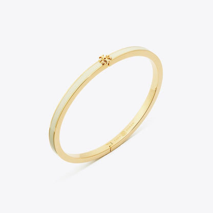 Tory Burch Icon Thin Enamel Bracelet Tory Gold / New Ivory