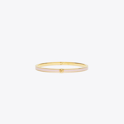 Tory Burch Icon Thin Enamel Bracelet Tory Gold / Pink Snow
