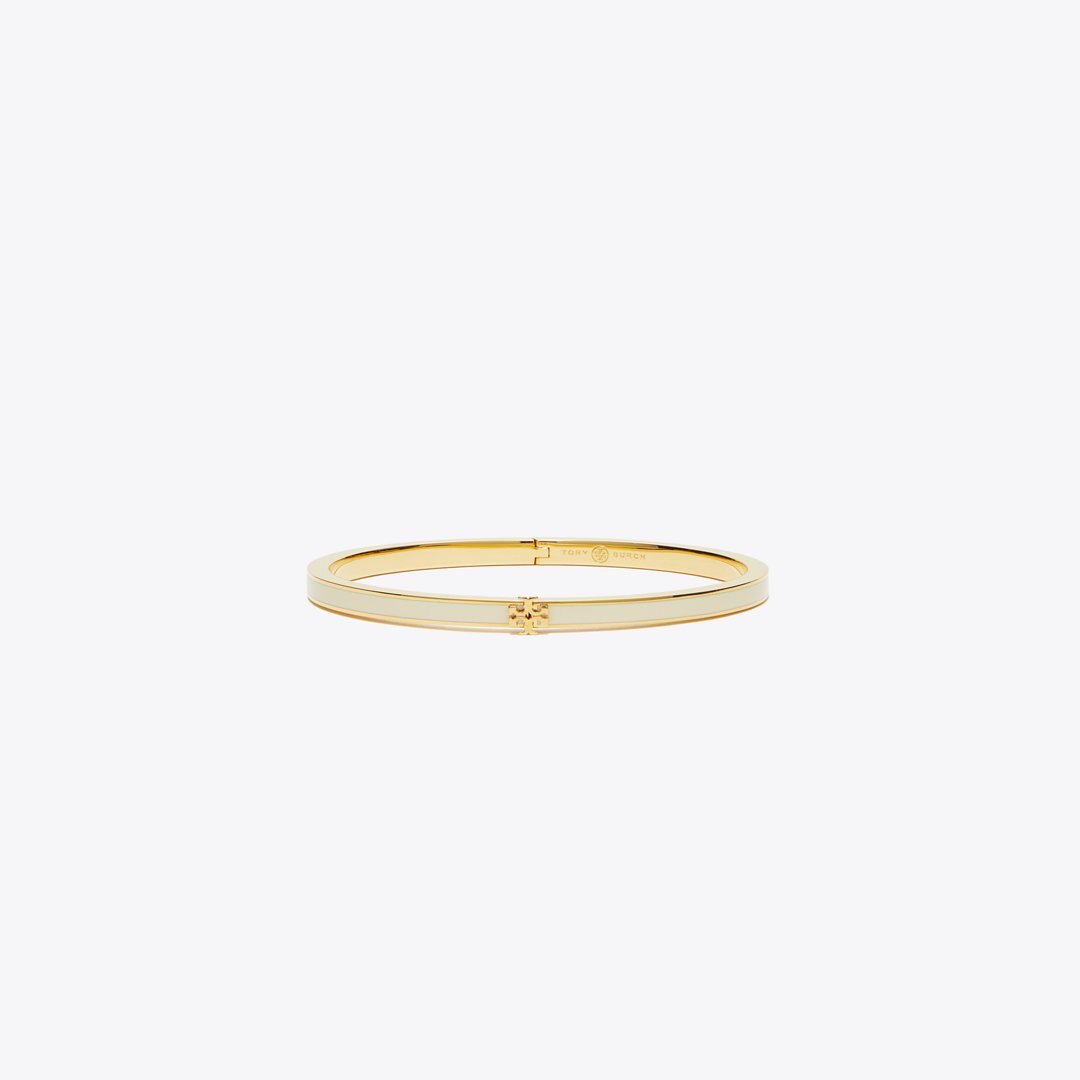 Tory Burch Icon Thin Enamel Bracelet Tory Gold / New Ivory