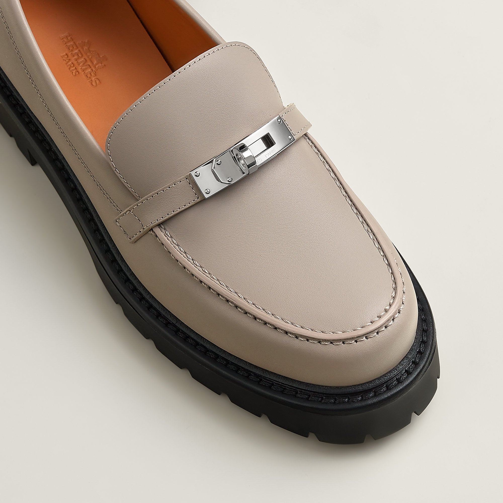  Hermes Icone Loafer Beige Galet