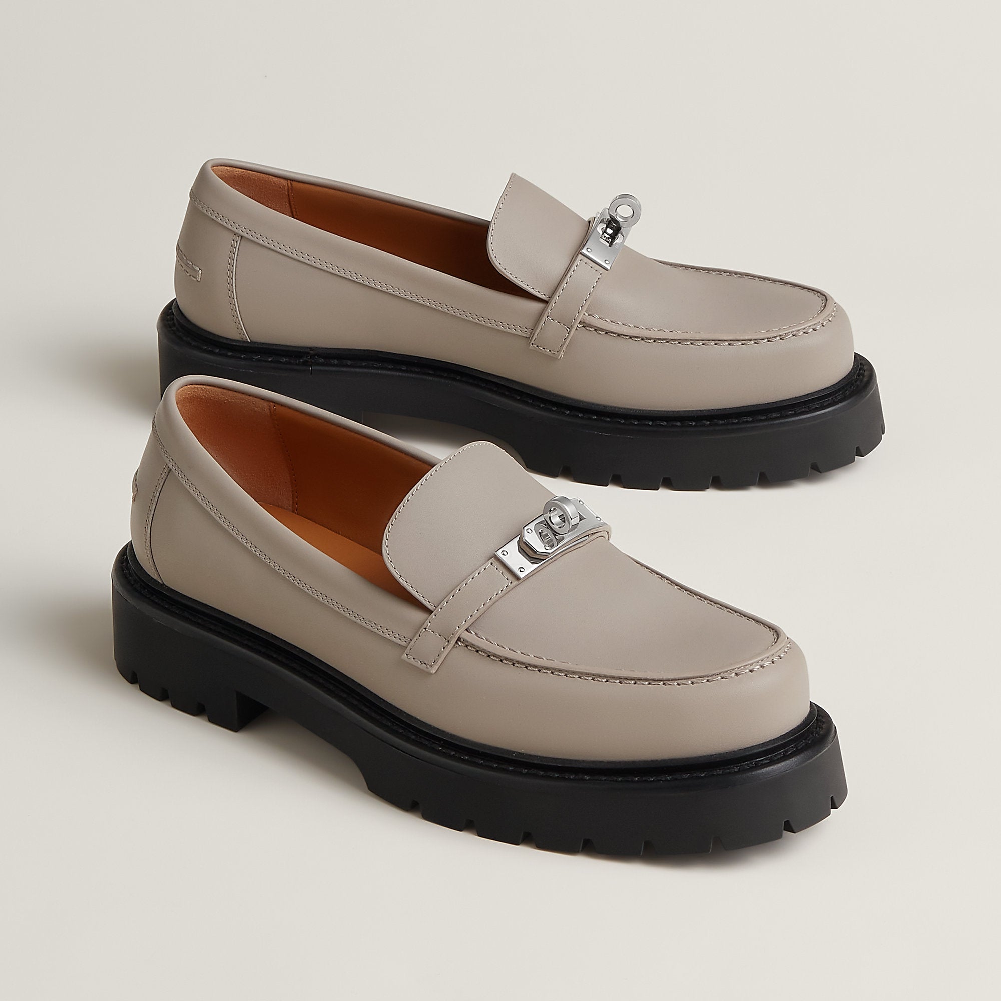  Hermes Icone Loafer Beige Galet