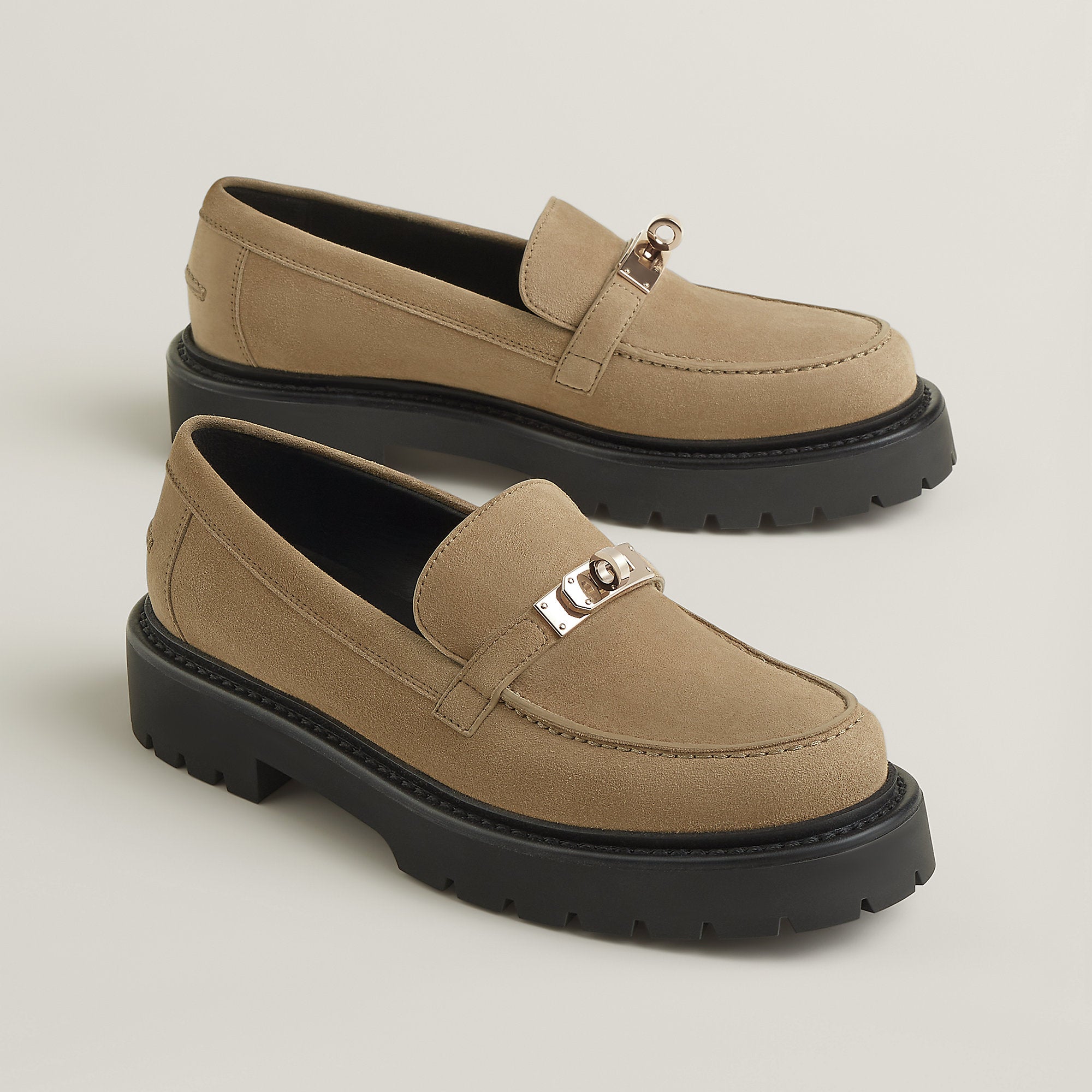  Hermes Icone Loafer Beige Sable