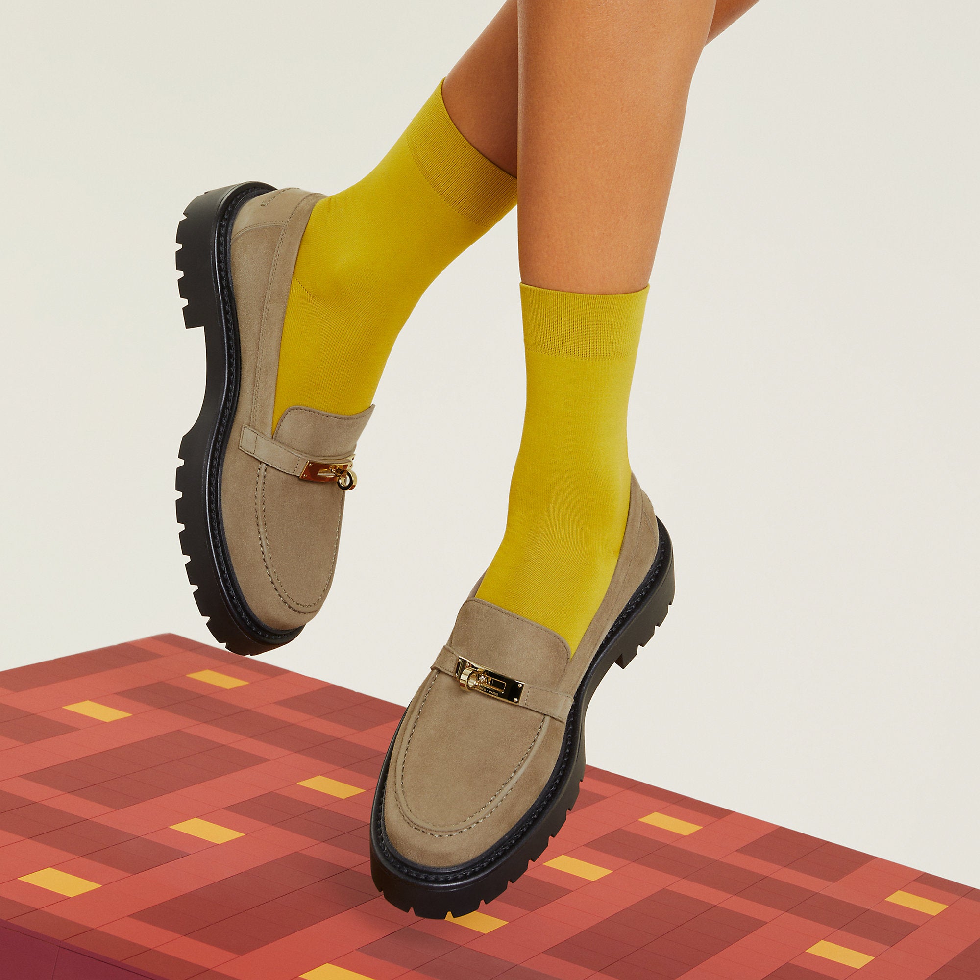  Hermes Icone Loafer Beige Sable