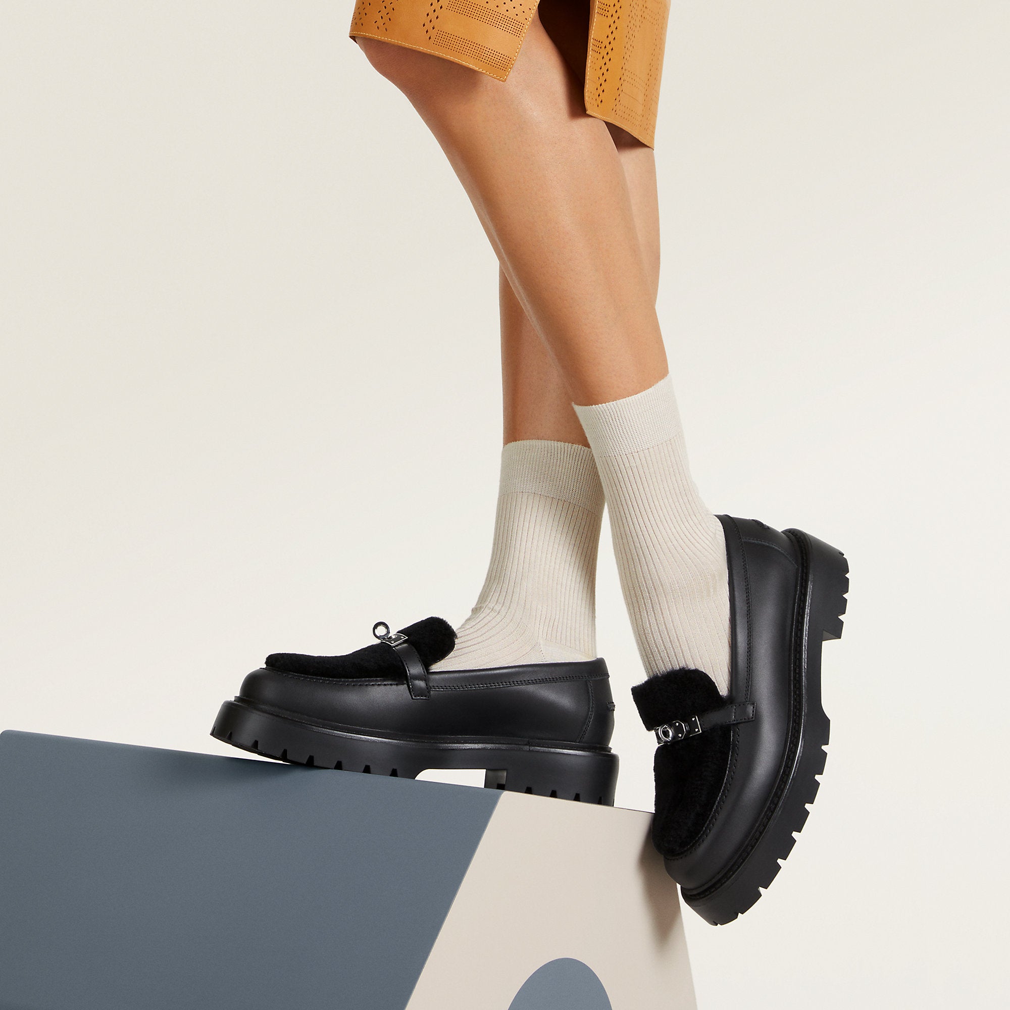  Hermes Icone Loafer Noir