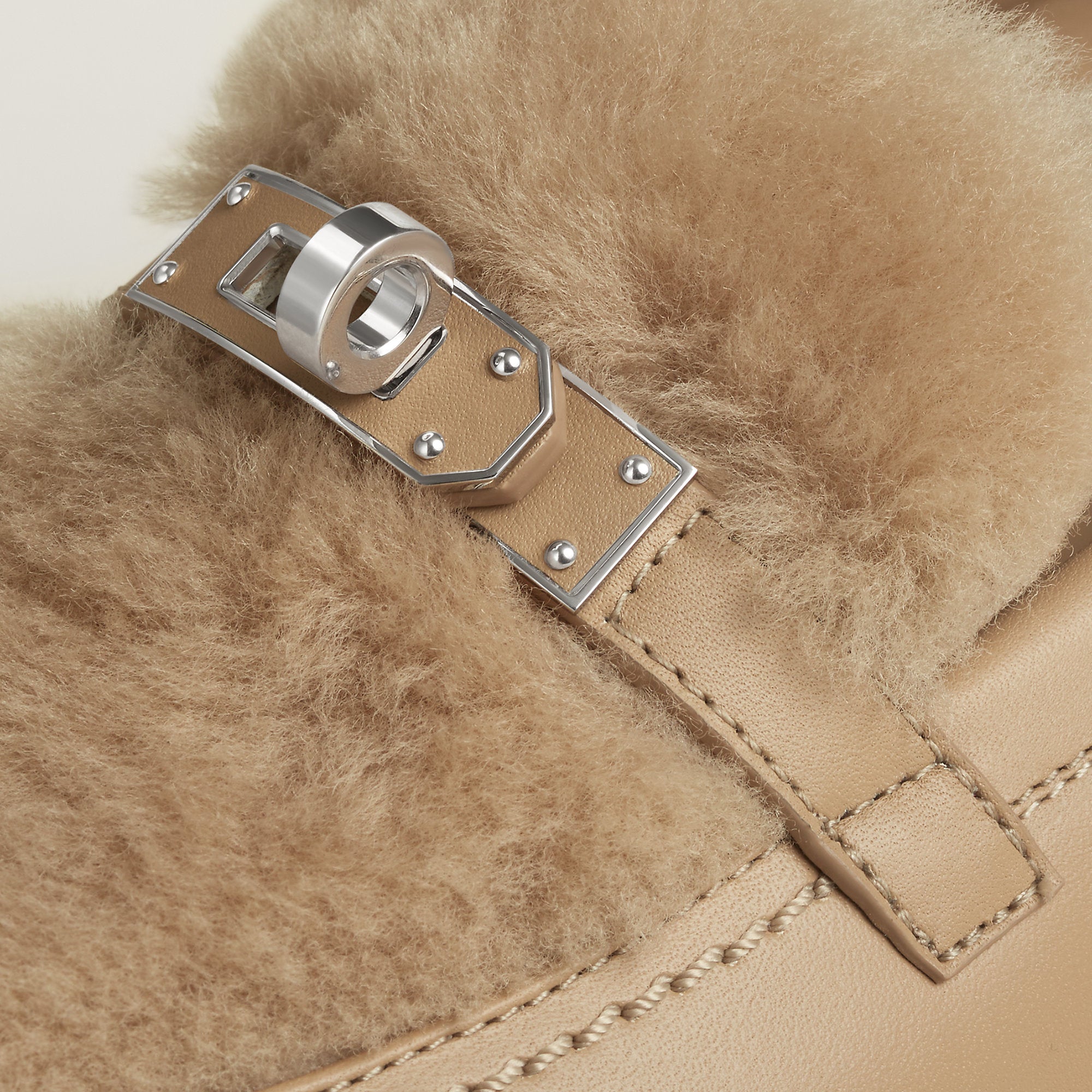  Hermes Icone Loafer Beige Lin