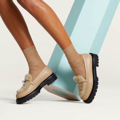  Hermes Icone Loafer Beige Lin