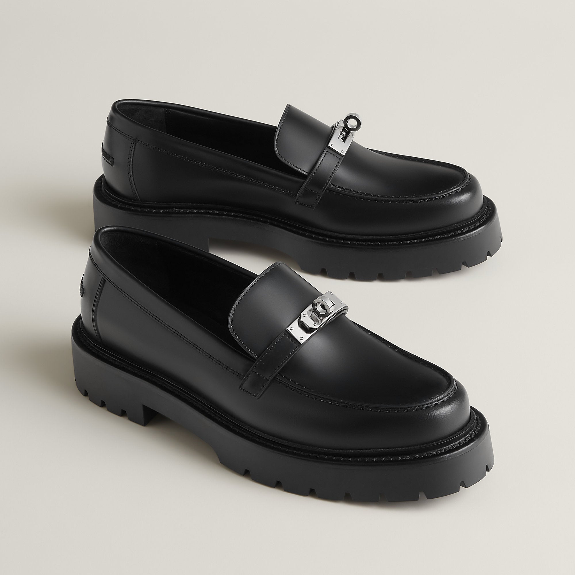  Hermes Icone Loafer Noir