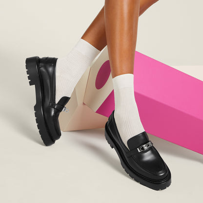  Hermes Icone Loafer Noir