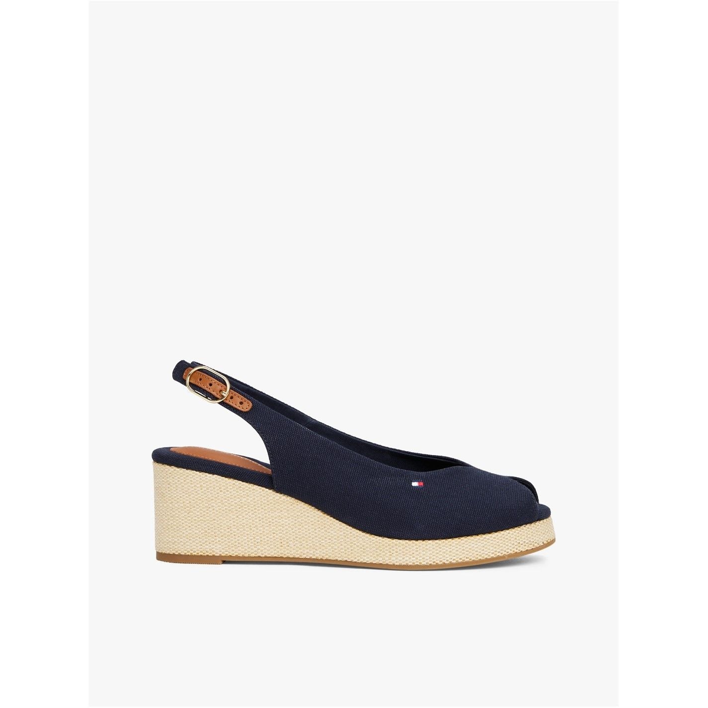  Iconic Elba Sling Back Wedges Space Blue