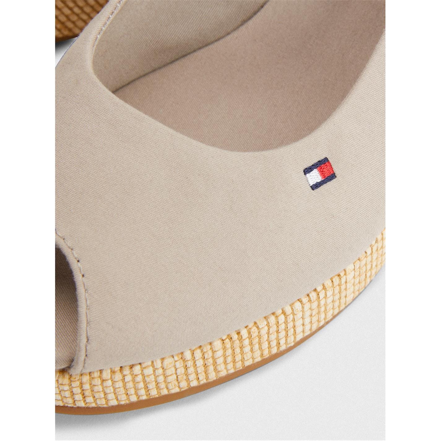  Iconic Elba Sling Back Wedges Stone