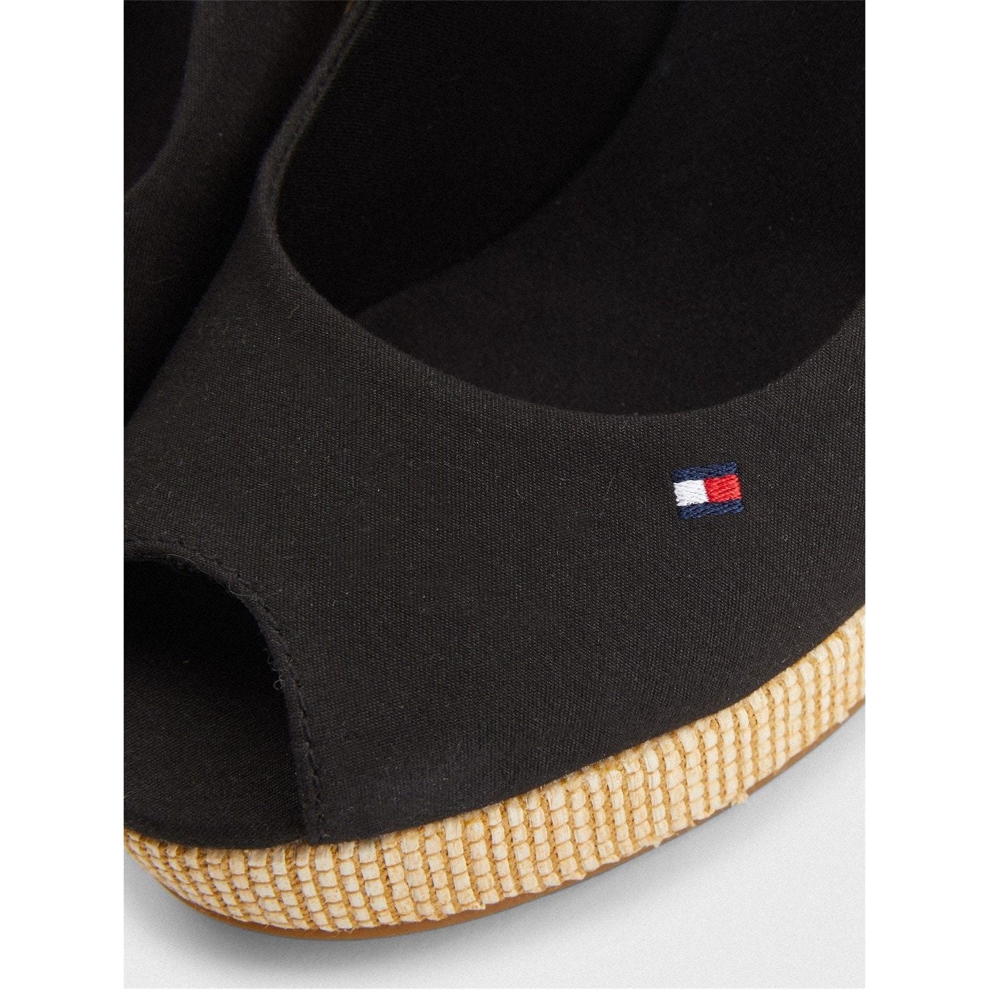  Iconic Elena Sling Back Wedges Black
