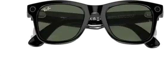 Ray Ban Meta Smart Glasses - Wayfarer Shiny Black G-15 Green Lenses