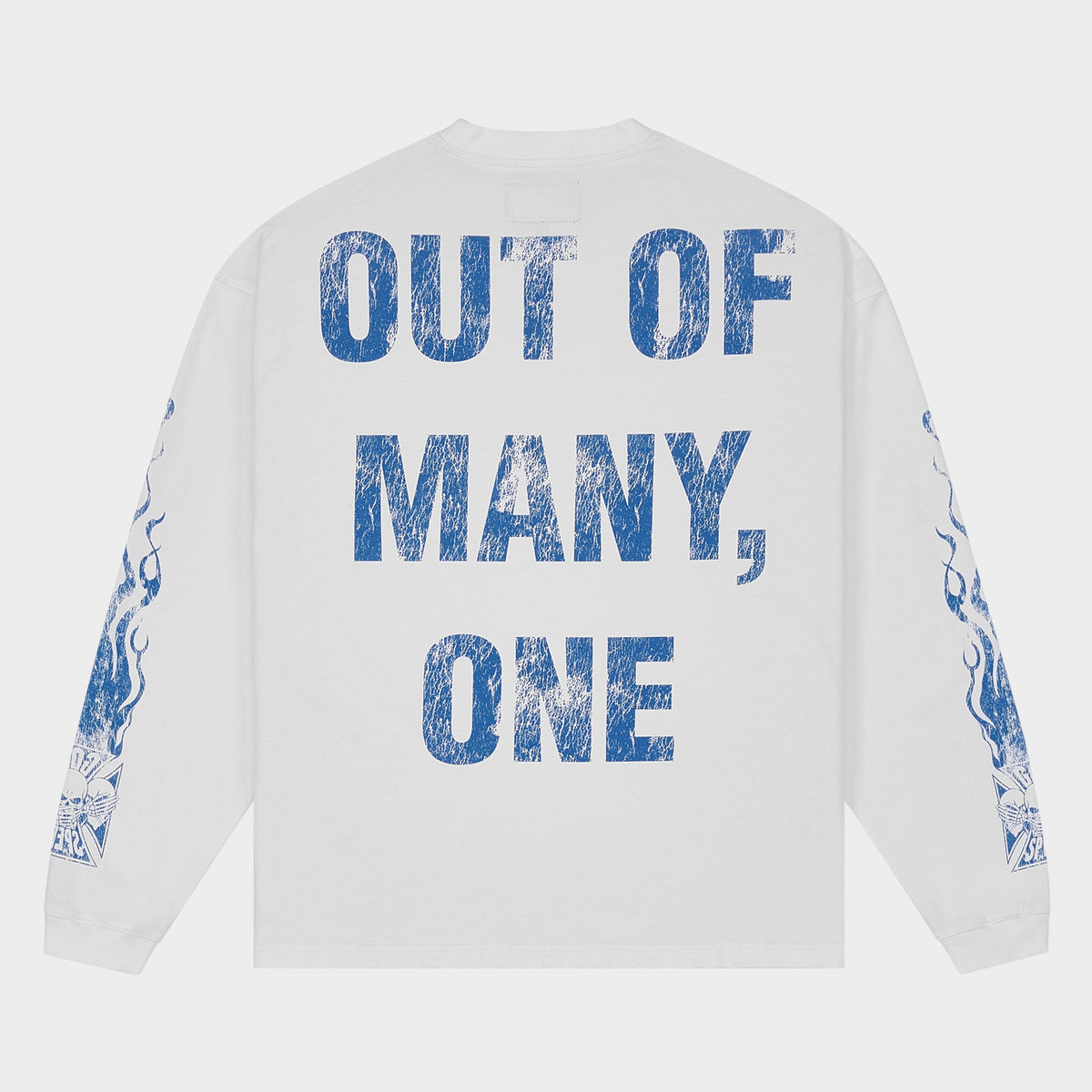 Godspeed Omerta LS T-Shirt (White Blue)