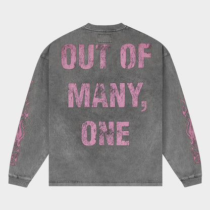 Godspeed Omerta LS T-Shirt (Grey Pink)