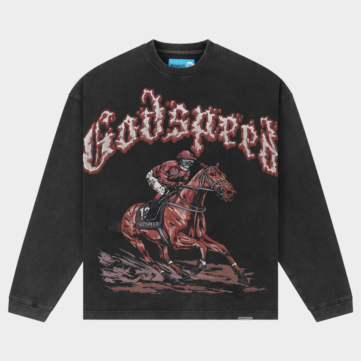 Godspeed Thoroughbred LS T-Shirt NG (Black Wash)