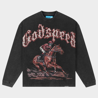 Godspeed Thoroughbred LS T-Shirt NG (Black Wash)