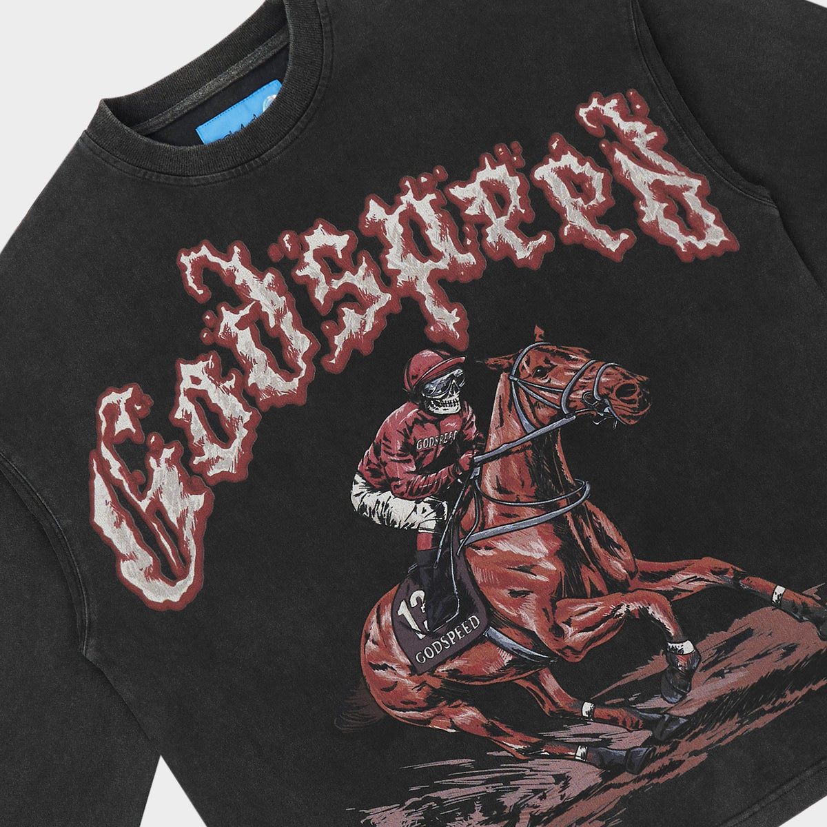 Godspeed Thoroughbred LS T-Shirt NG (Black Wash)
