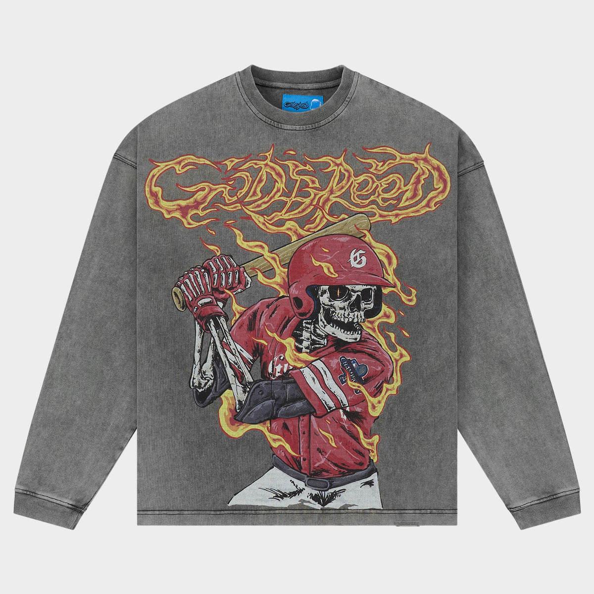 Godspeed Slugger LS T-Shirt NG (Grey Wash)