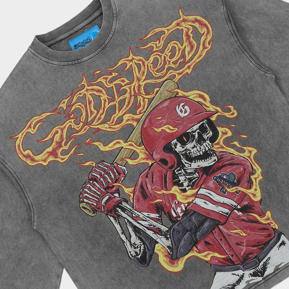 Godspeed Slugger LS T-Shirt NG (Grey Wash)