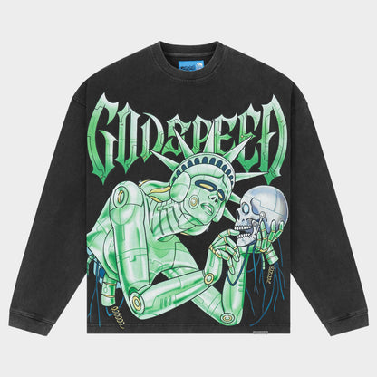 Godspeed Freedoms Protocol LS T-Shirt NG (Black Wash)