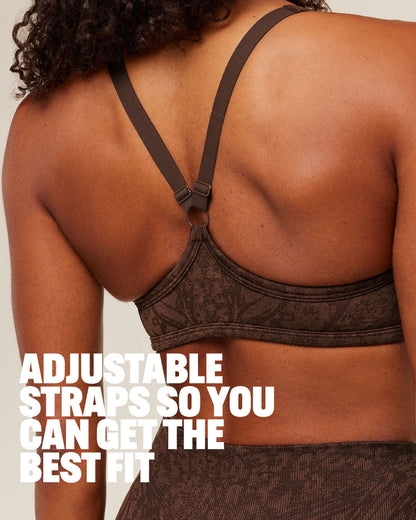 Women's Gymshark Adapt Animal X Whitney Sports Bra Archive Brown