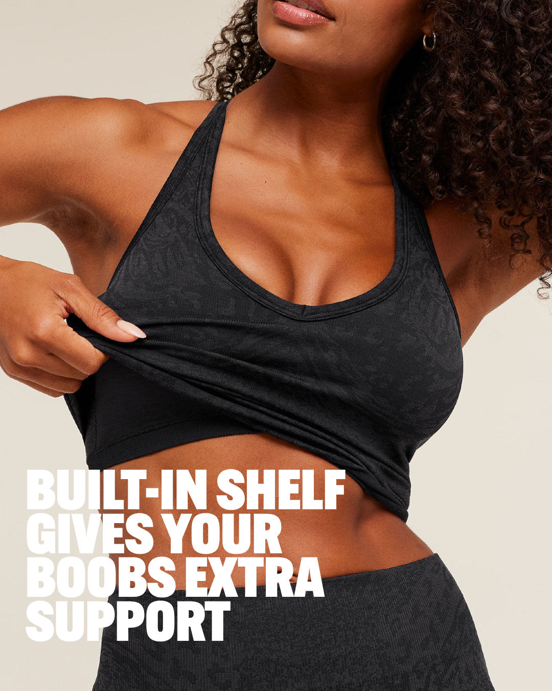Women's Gymshark Adapt Animal X Whitney Tank Top With Shelf Black