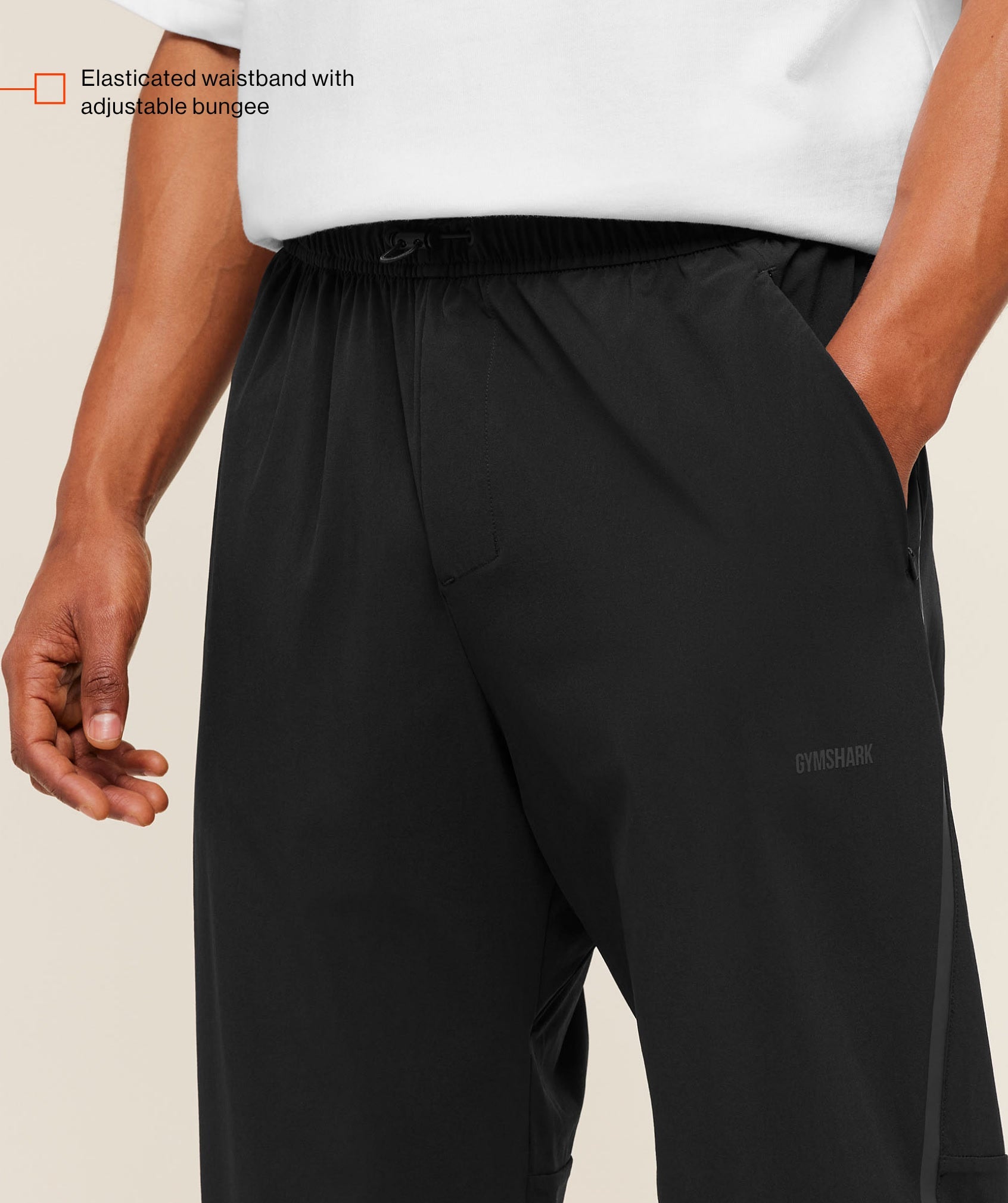 Gymshark Hybrid Zip Pants Black