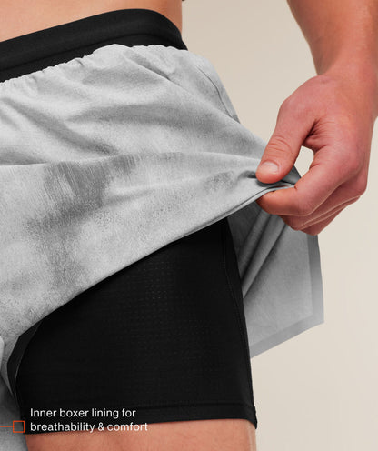 Gymshark Hybrid 5" Performance Shorts Smokey Grey
