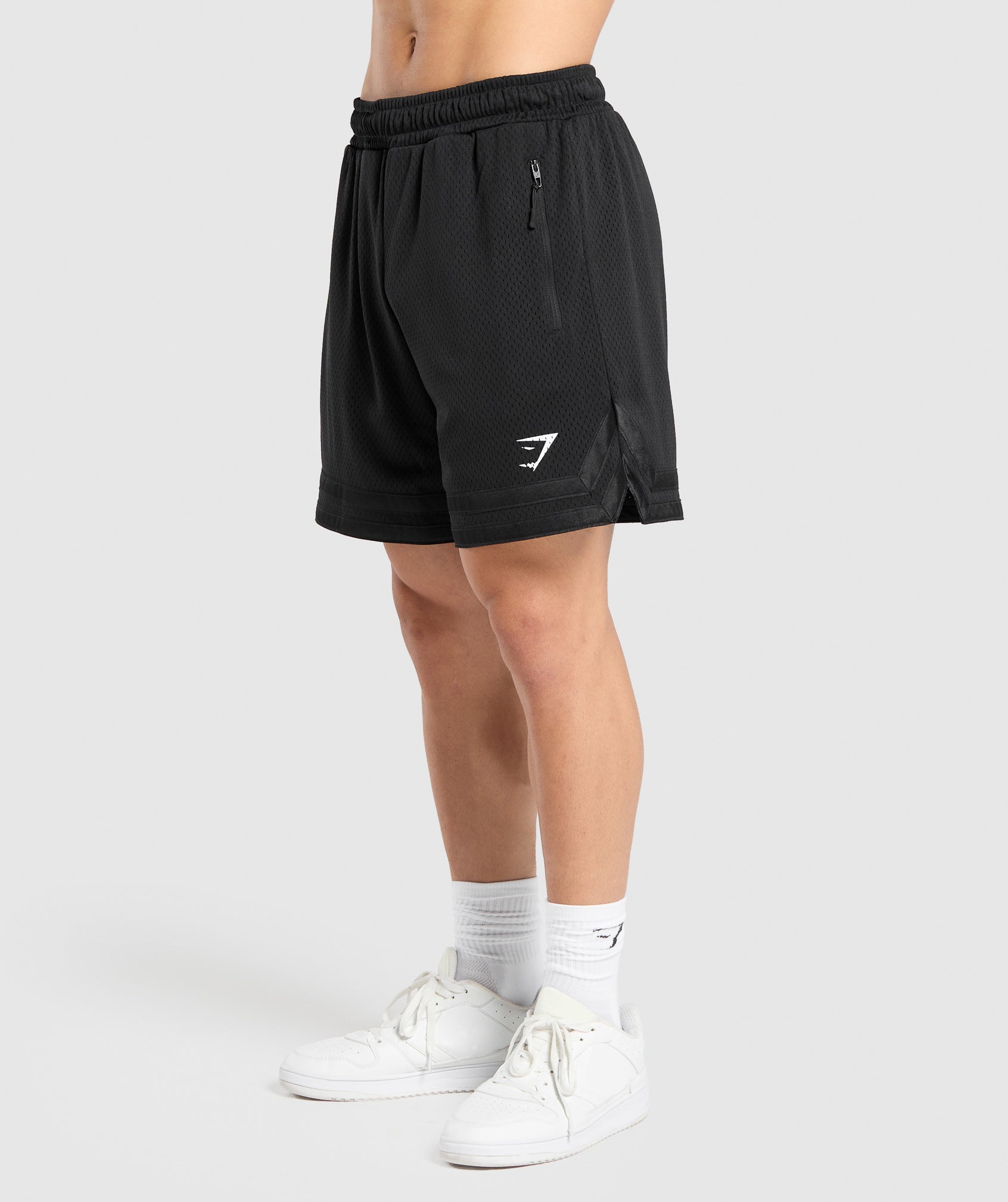Gymshark Varsity Mesh Shorts Black