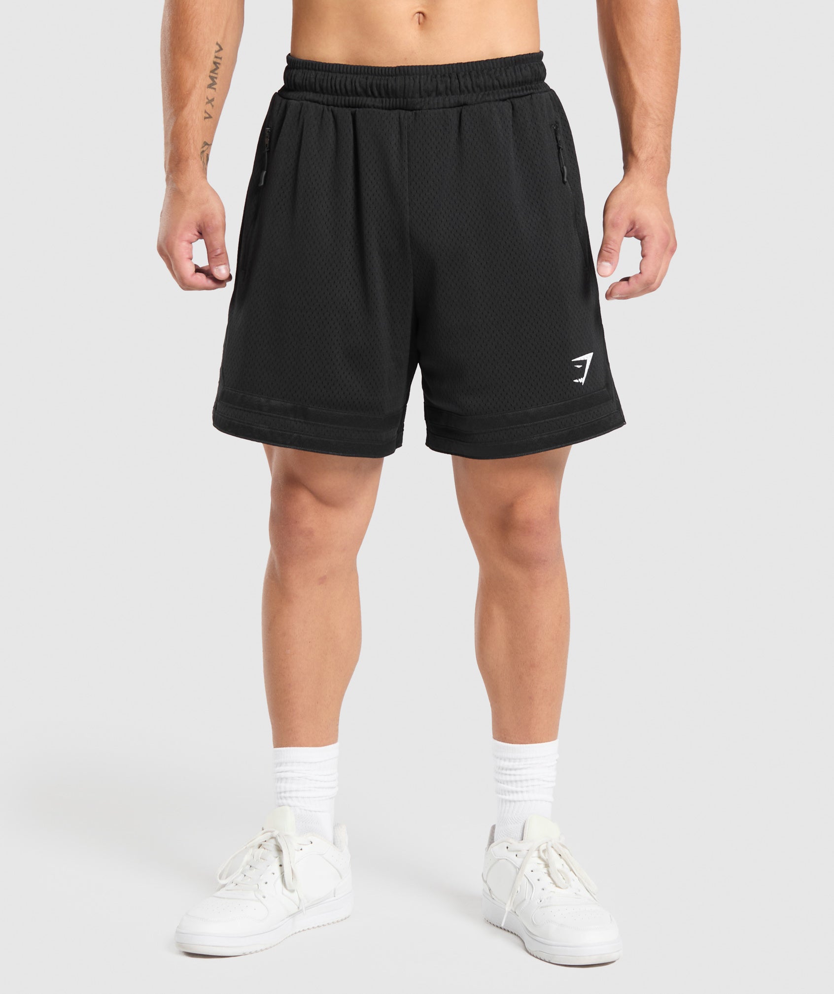 Gymshark Varsity Mesh Shorts Black